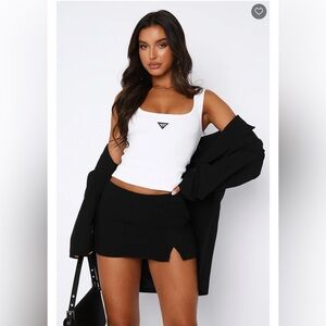 Whitefox give it a go mini skort black